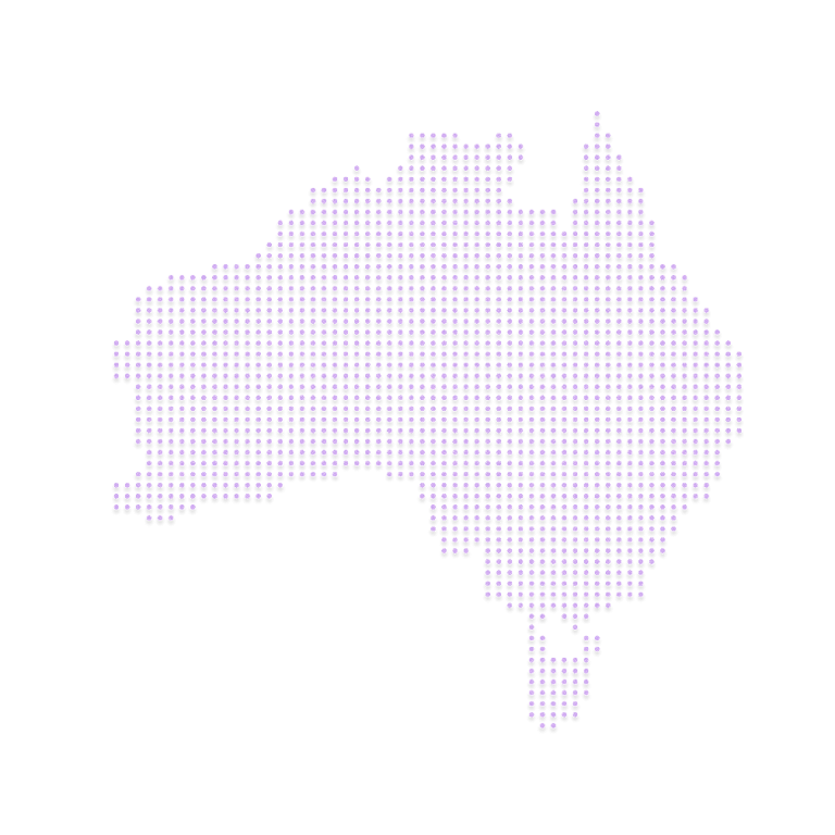 Australia dotted map